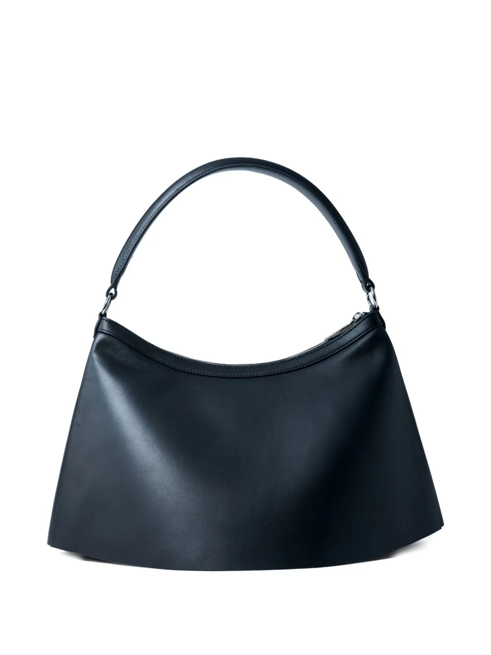 Lacoste Lenglen shopper met gladde korrel en logo - Zwart