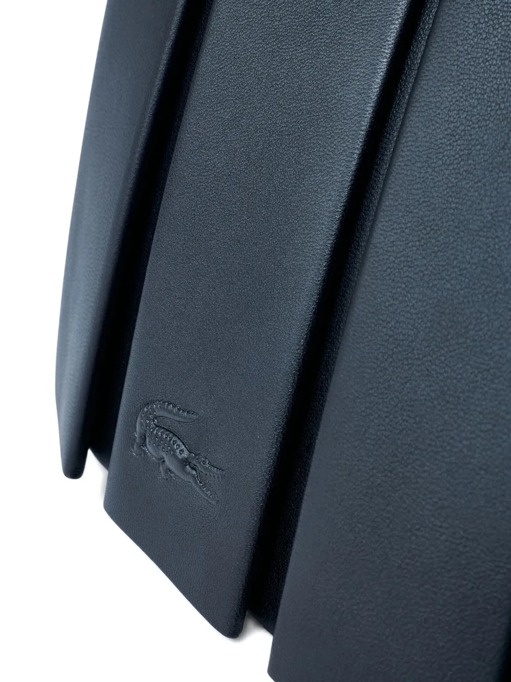 Lacoste Smooth-grain Logo Lenglen Tote Bag In Black