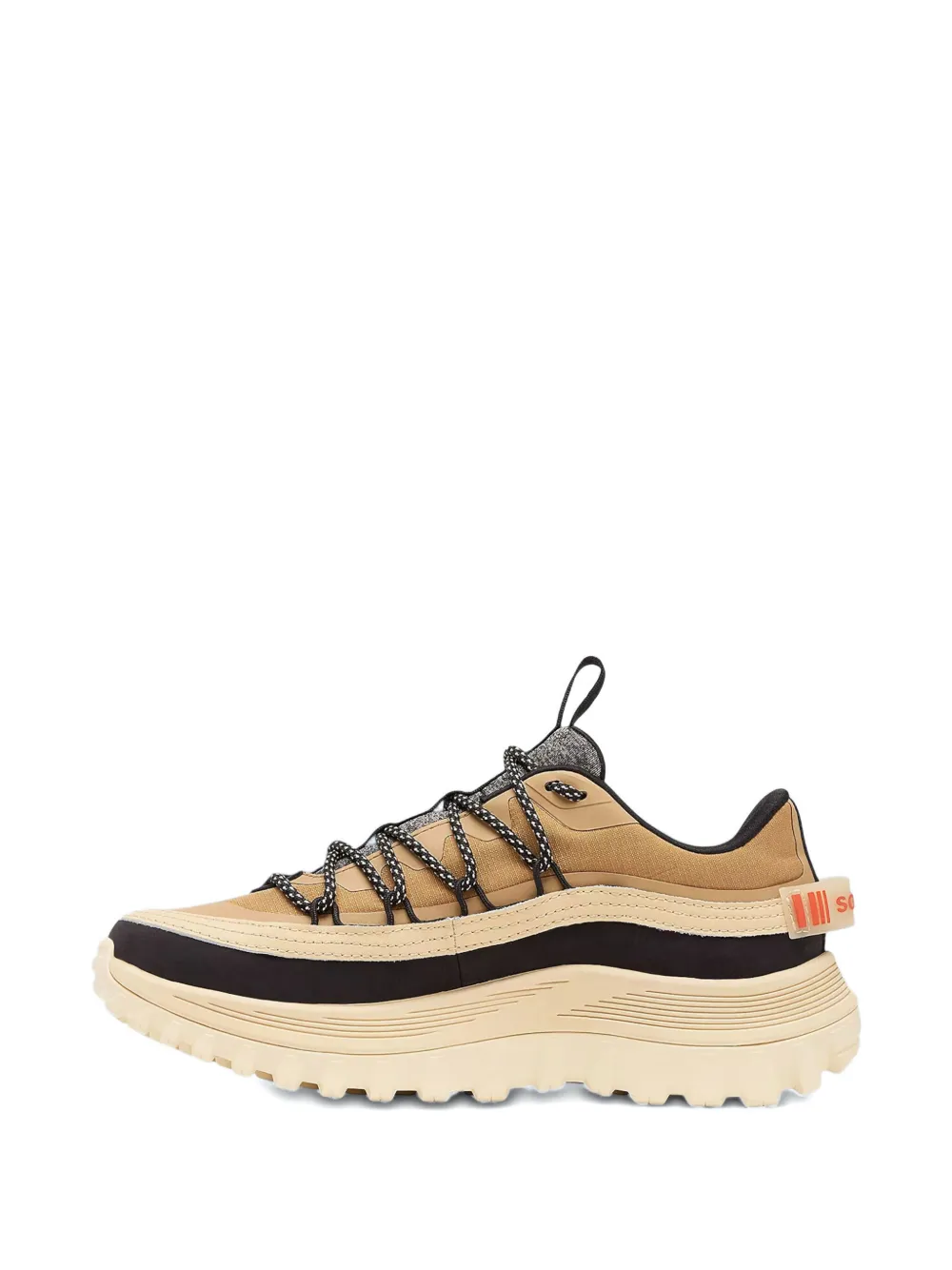 Sorel Lace-up Logo Patch Sneakers In Brown