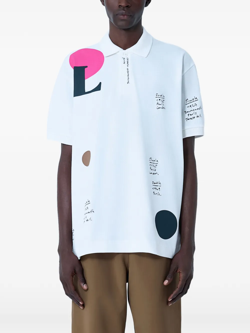 Lacoste logo-motif polo shirt - Bianco
