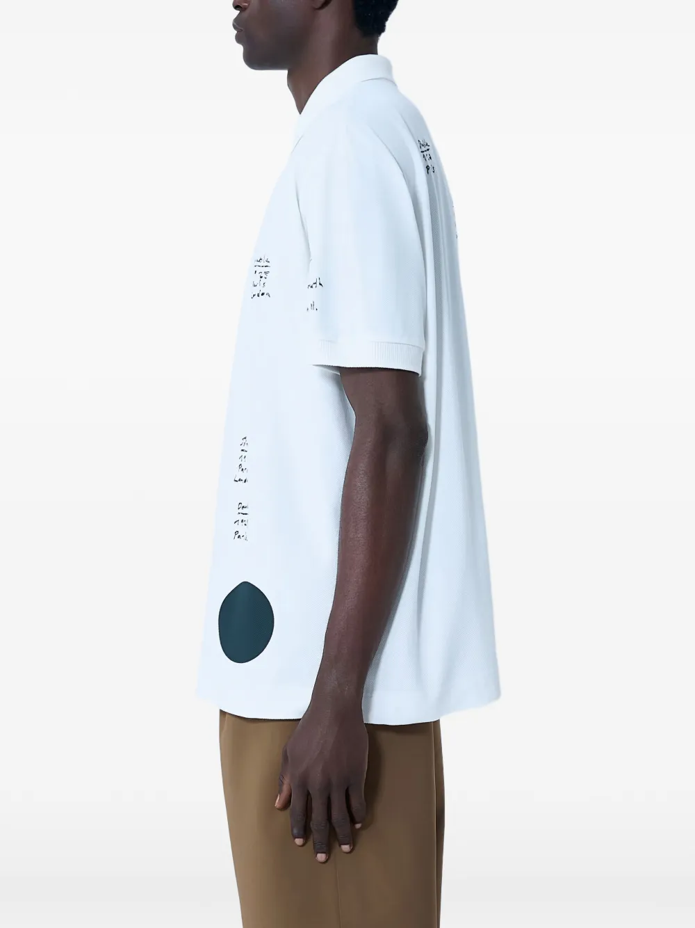 Lacoste Poloshirt met logoprint - Wit