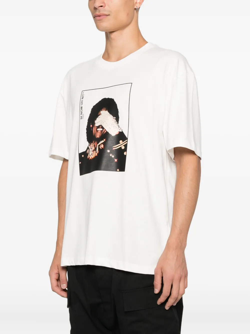 Ih Nom Uh Nit Round-neck T-shirt In White