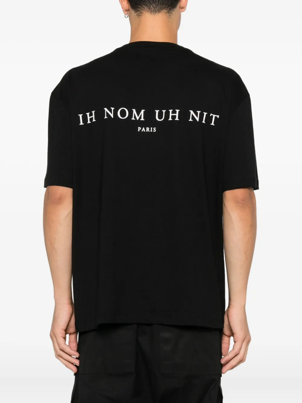 Ih Nom Uh Nit Verfraaid T-shirt met grafische print Zwart