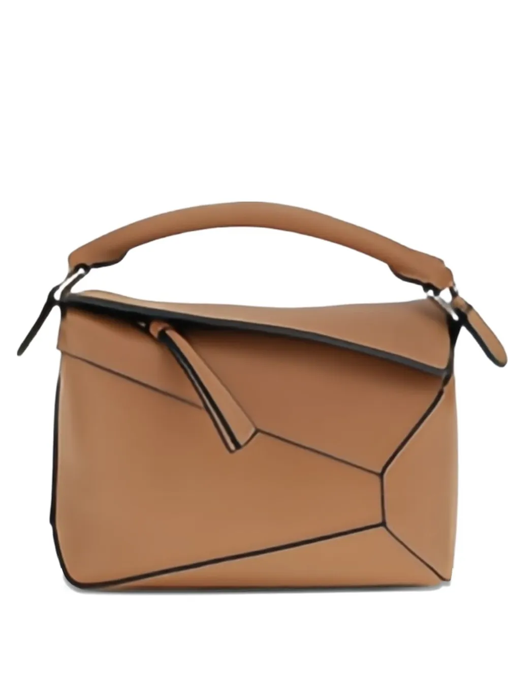 Loewe Mini Puzzle Edge Geometric-panel Tote Bag In Brown