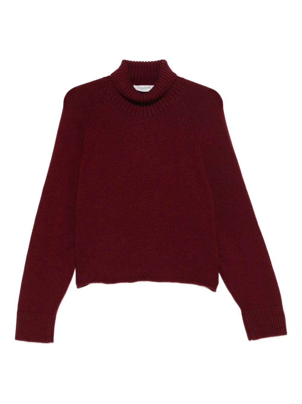Laneus turtleneck long-sleeve sweater - Rosso