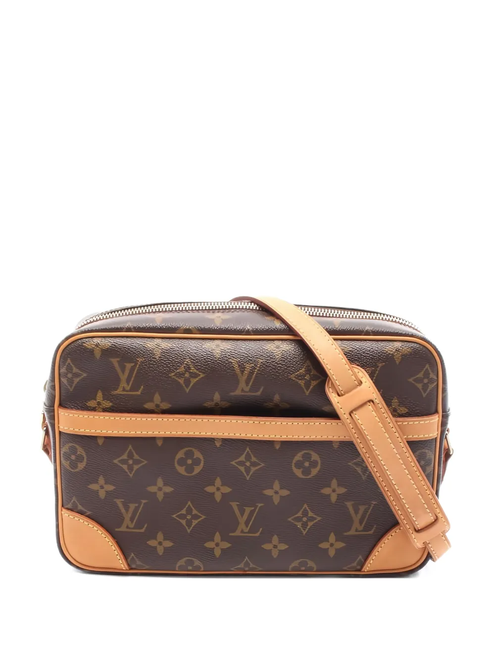 Pre-owned Louis Vuitton 2003 Trocadero 27 Monogram-pattern Shoulder Bag In Brown