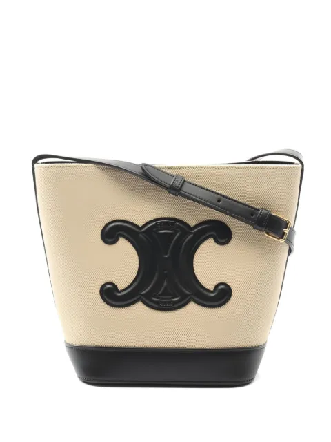 Celine Pre-Owned 2010s small Triomphe bucket bag