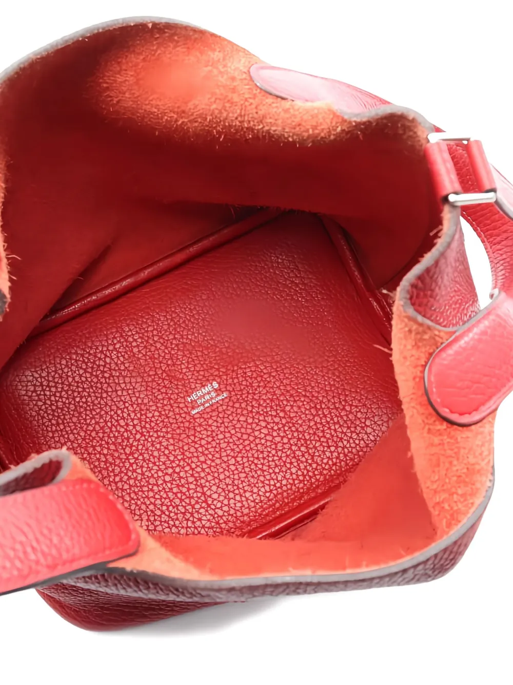 Pre-owned Hermes 2018 Picotin Lock Leather Tote Bag In Red