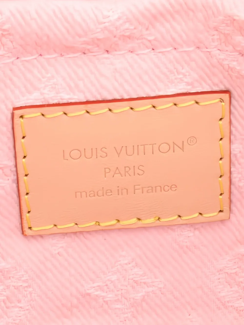 Pre-owned Louis Vuitton 2021s Sunset Monogram Denim Shoulder Bag In Pink