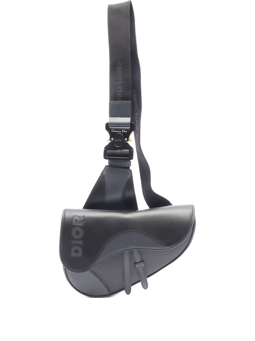 Christian Dior Pre-Owned 2010s Saddle leather belt bag - Nero