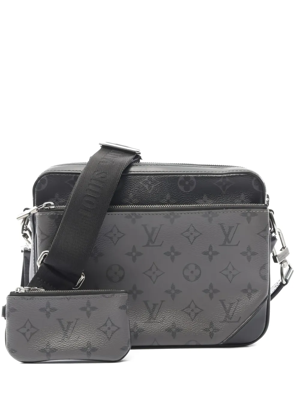 Louis Vuitton Pre-Owned モノグラム トリオ メッセンジャーバッグ - ブラック Louis Vuitton Pre-Owned モノグラム トリオ メッセンジャーバッグ - ブラック