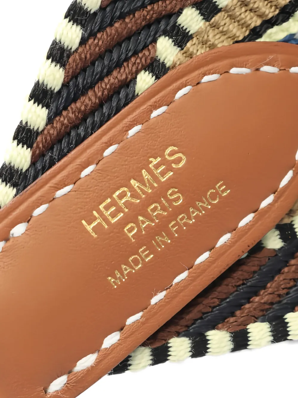 Pre-owned Hermes 2025 Sangle Cavale Bag Strap In Brown