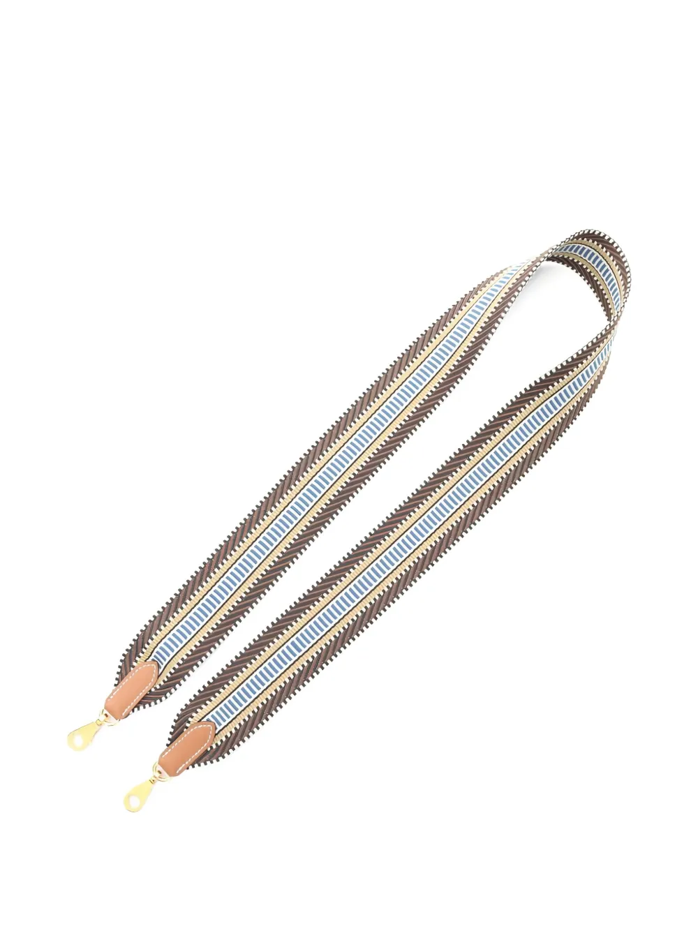 Pre-owned Hermes 2025 Sangle Cavale Bag Strap In Brown