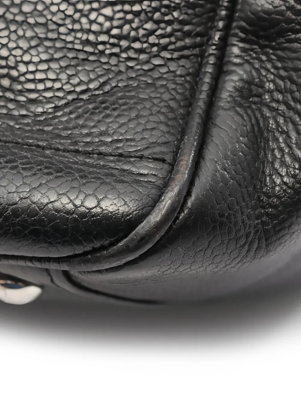 Pre-owned Chanel 2003-2004 Chocolate Bar Quilted Tote Bag In Black