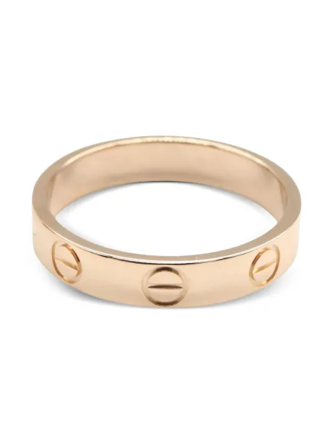 Cartier خاتم 'ميني لوف موتيف' ذهب وردي عيار 18 من عقد 2010