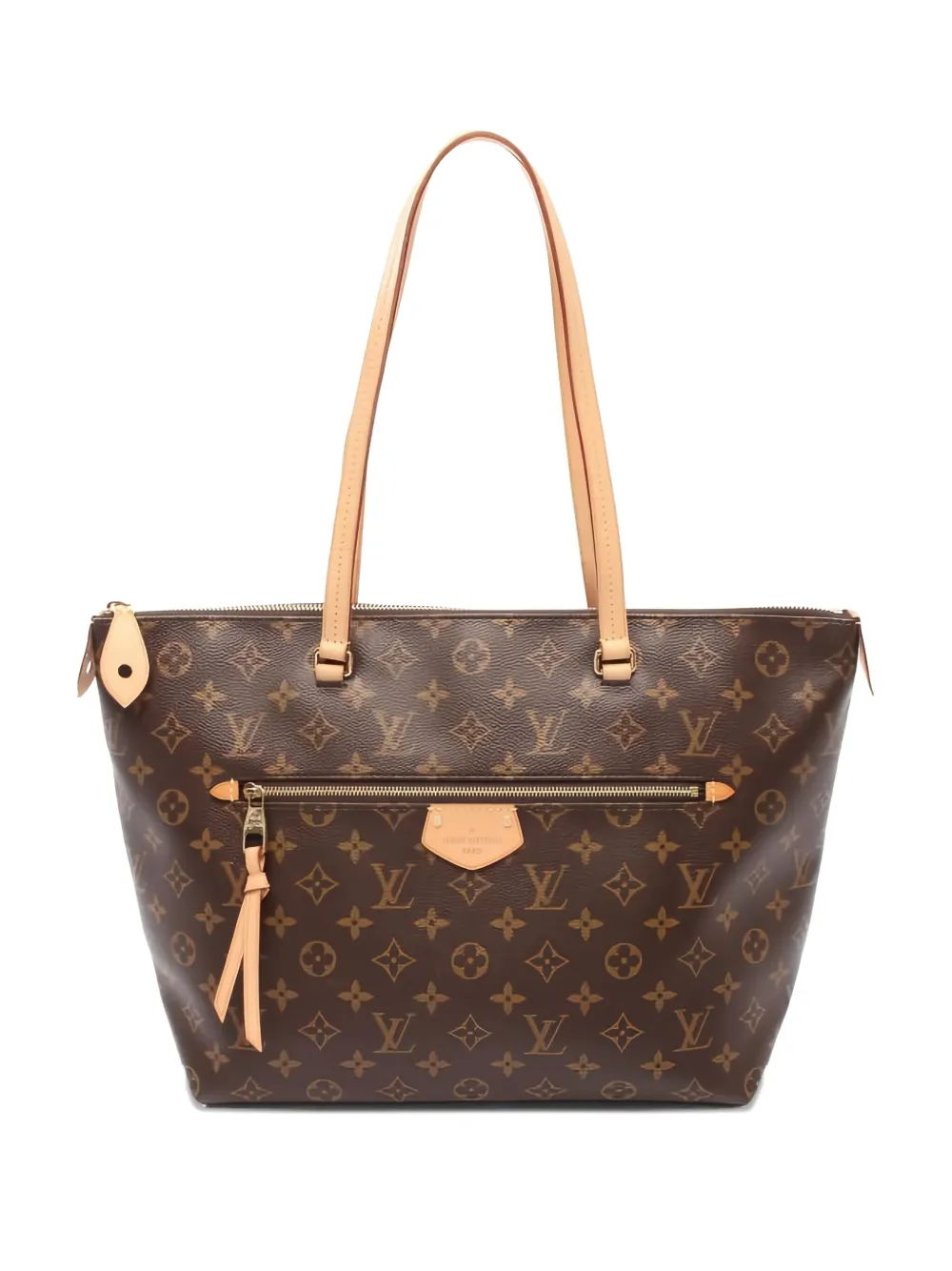 Pre-owned Louis Vuitton 2016 Monogram Iena Mm Shoulder Bag In Brown