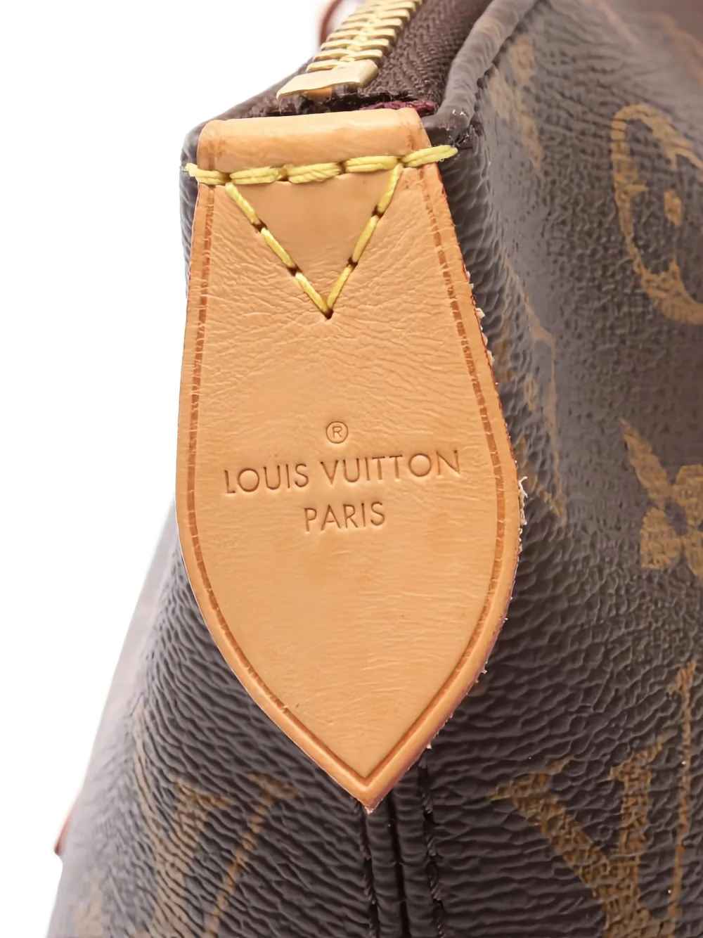 Pre-owned Louis Vuitton 2016 Monogram Iena Mm Shoulder Bag In Brown
