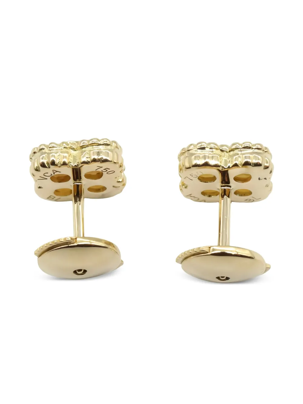 Van Cleef & Arpels Pre-Owned boucles d'oreilles Sweet Alhambra en or jaune 18ct (années 2010) | Image 2
