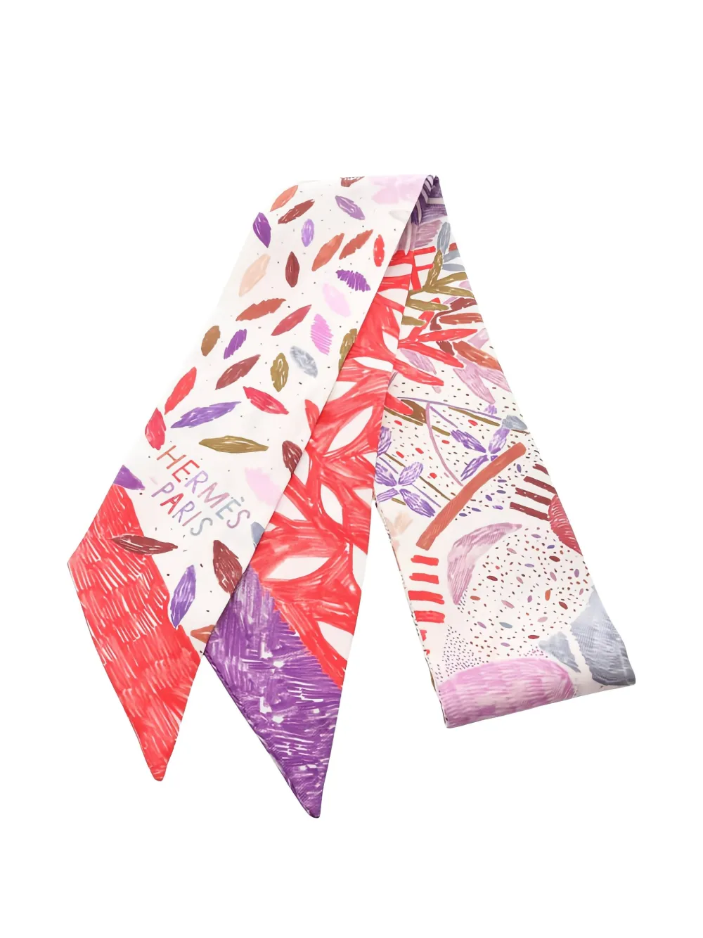 Hermès Pre-Owned 2010 chacun fait son nid ribbon scarf - Toni neutri