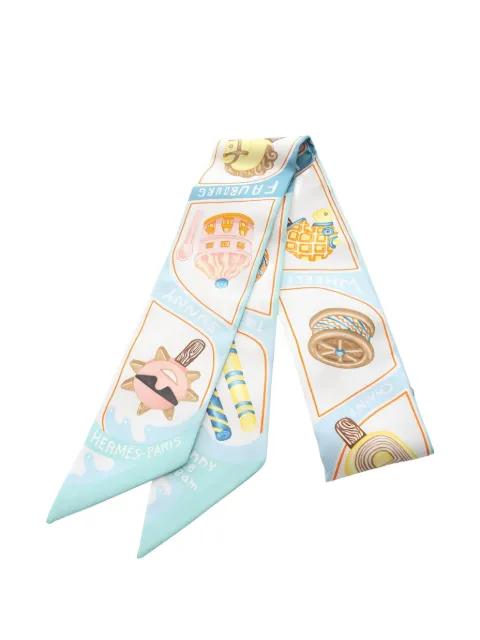 Hermès Pre-Owned 2020s Funny Ice Cream ribbon scarf