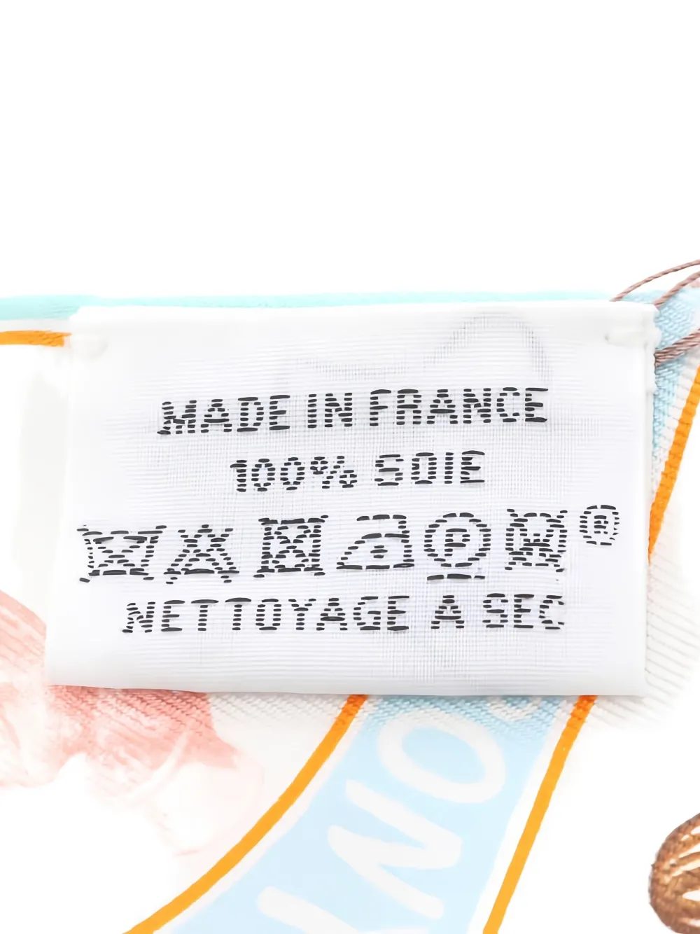 Pre-owned Hermes 2020s Funny Ice Cream Ribbon Scarf In Blue