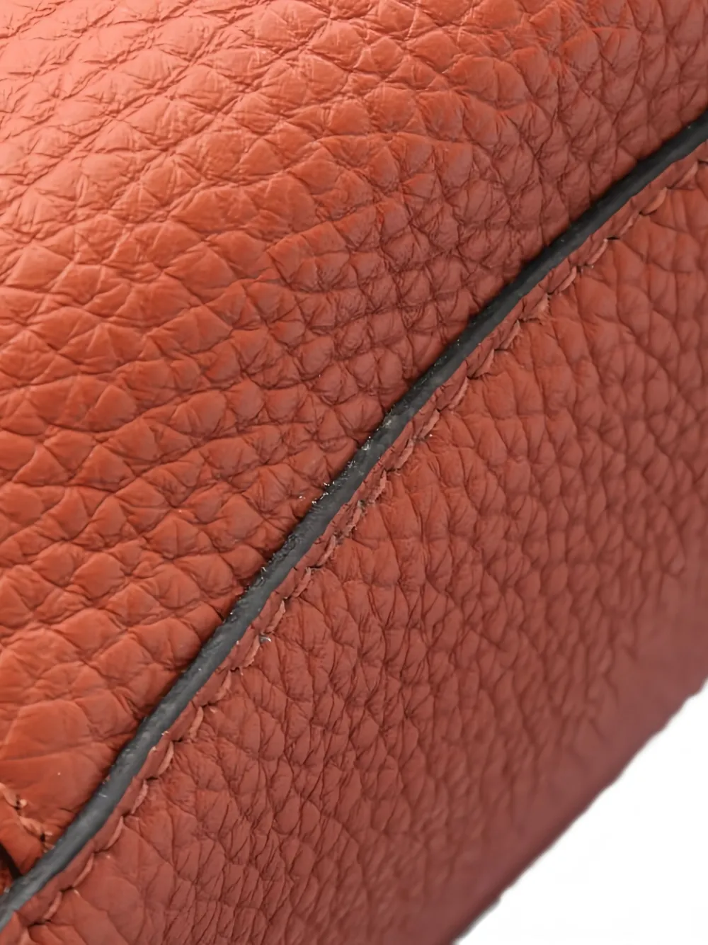 Pre-owned Hermes 2016 Cuible Leather Shoulder Bag In Orange