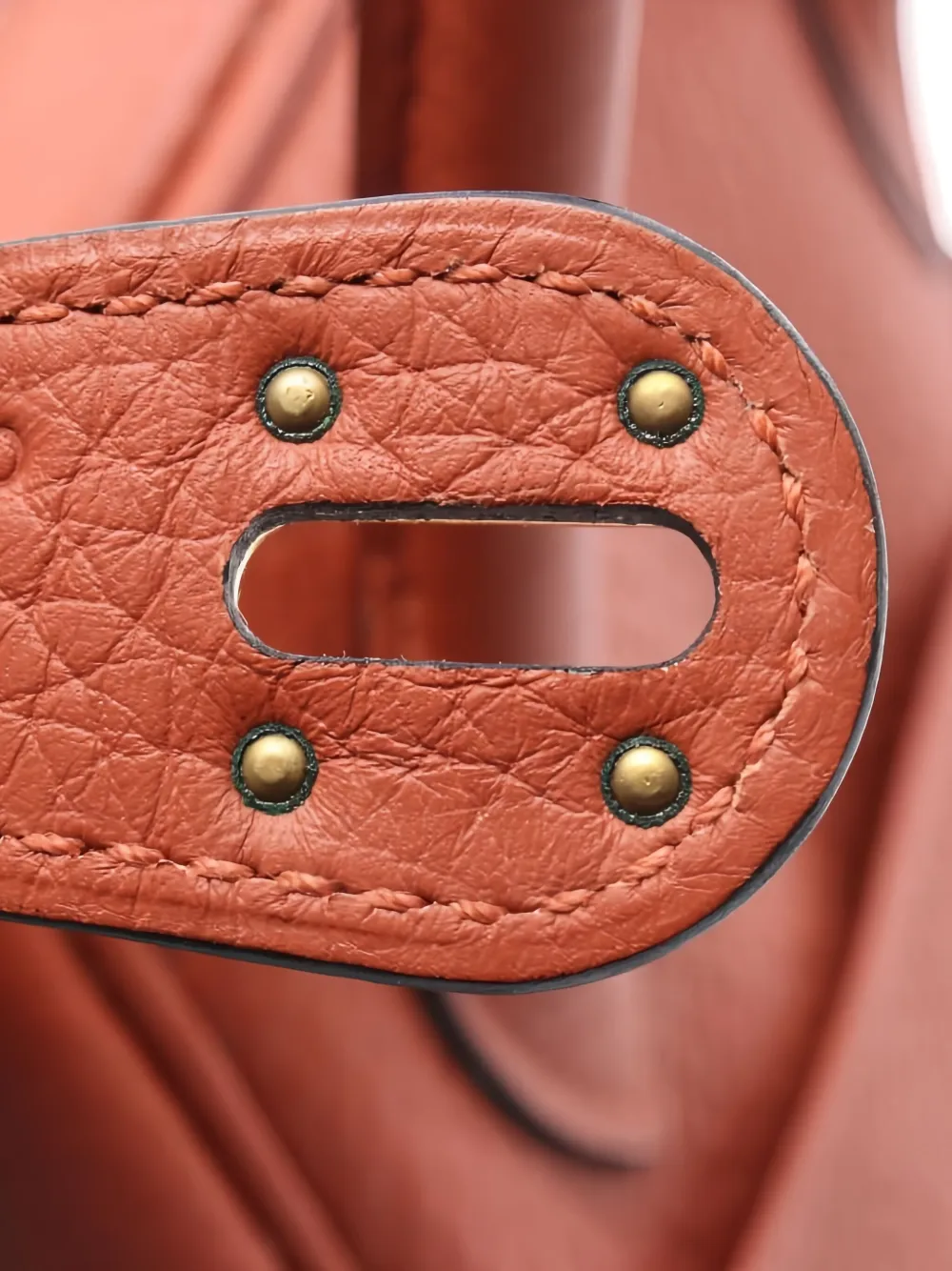 Pre-owned Hermes 2016 Cuible Leather Shoulder Bag In Orange