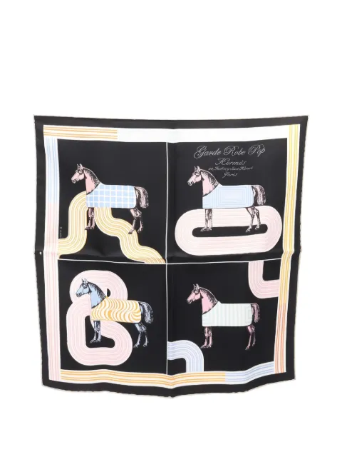 Hermès Pre-Owned garde robe pop silk scarf