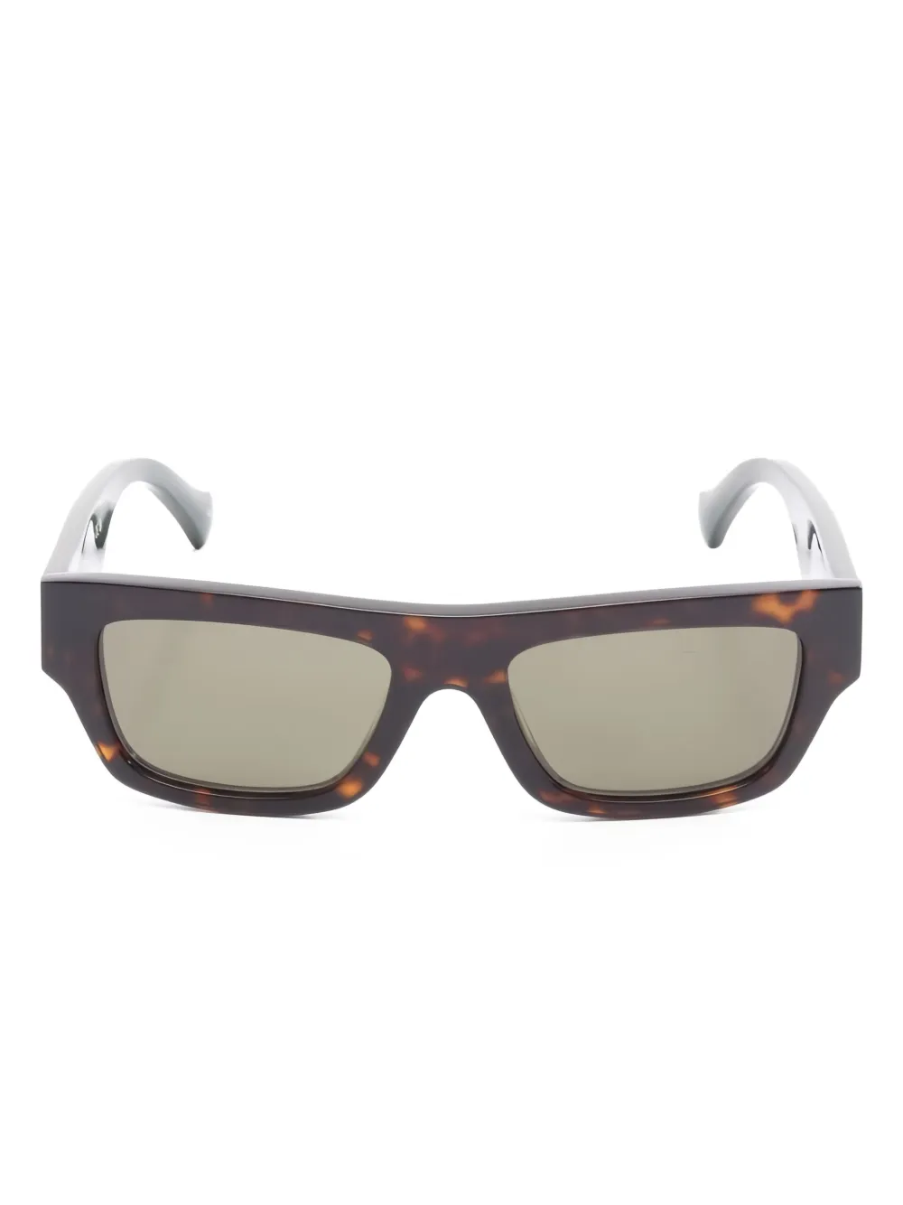 Gucci Pre-Owned stripe square sunglasses | Brown | Image 1