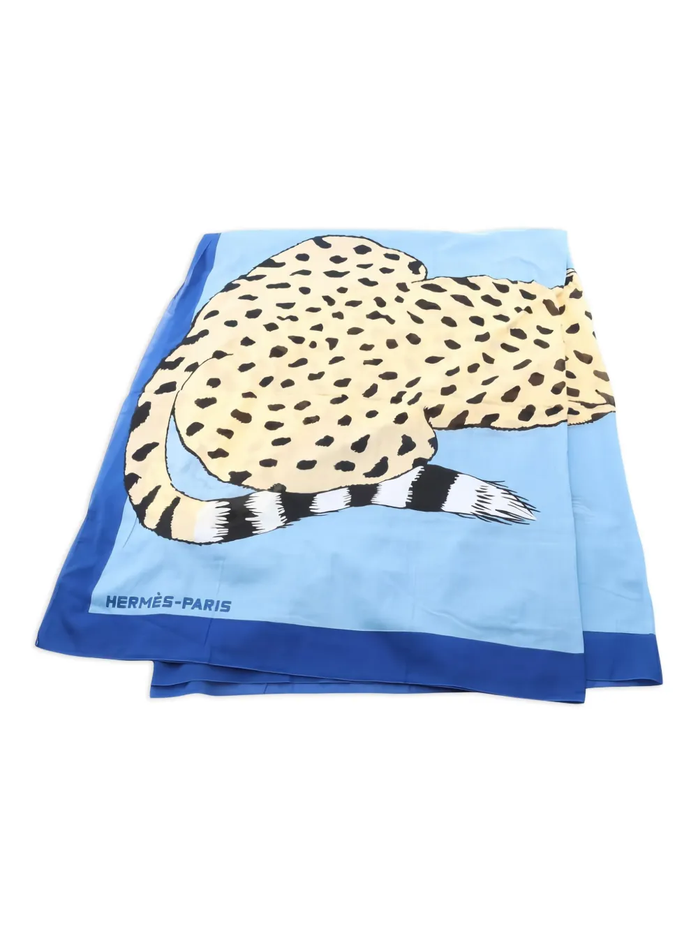 Hermès Pre-Owned leopard-print cotton scarf | Image 2