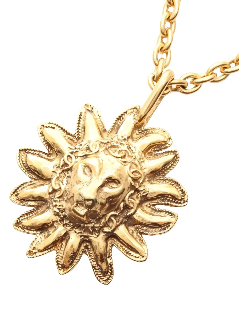  Chanel Pre-owned Collar Coco Mark Lion - Dorado 