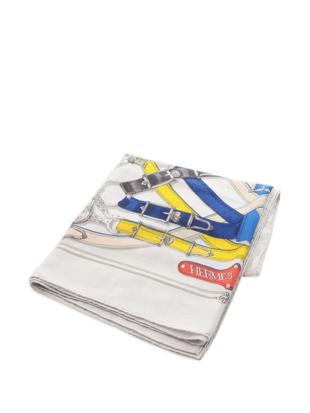 Hermès Pre-Owned 2010s Cavalcadour scarf | Grey | Image 1