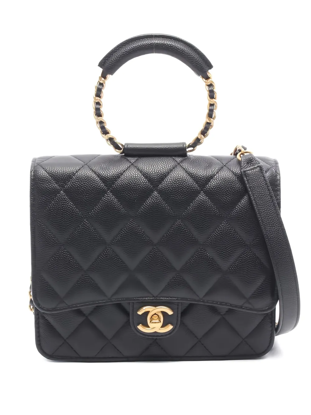 CHANEL Pre-Owned 2019 チェーンウォレット - ブラック