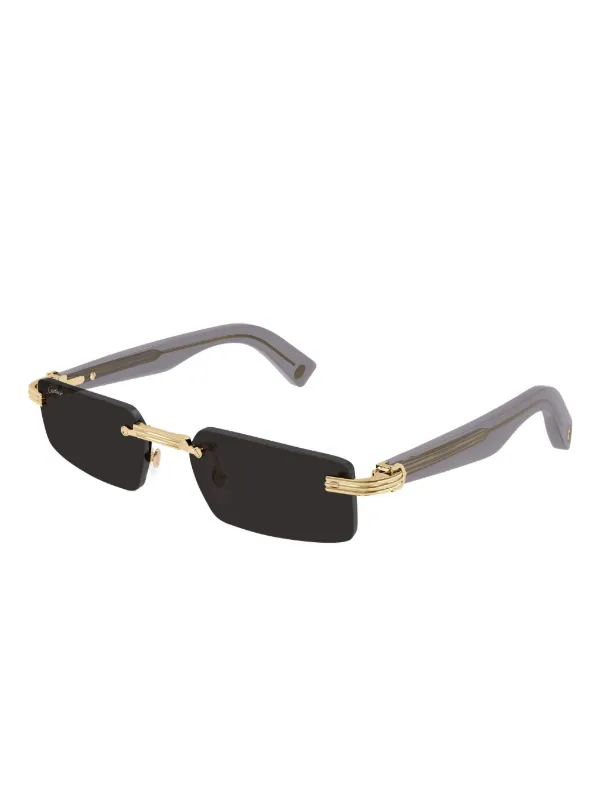 Cartier サングラス リムレス ゴールド Cartier Eyewear リムレス サングラス | ゴールドトーン | FARFETCH JP