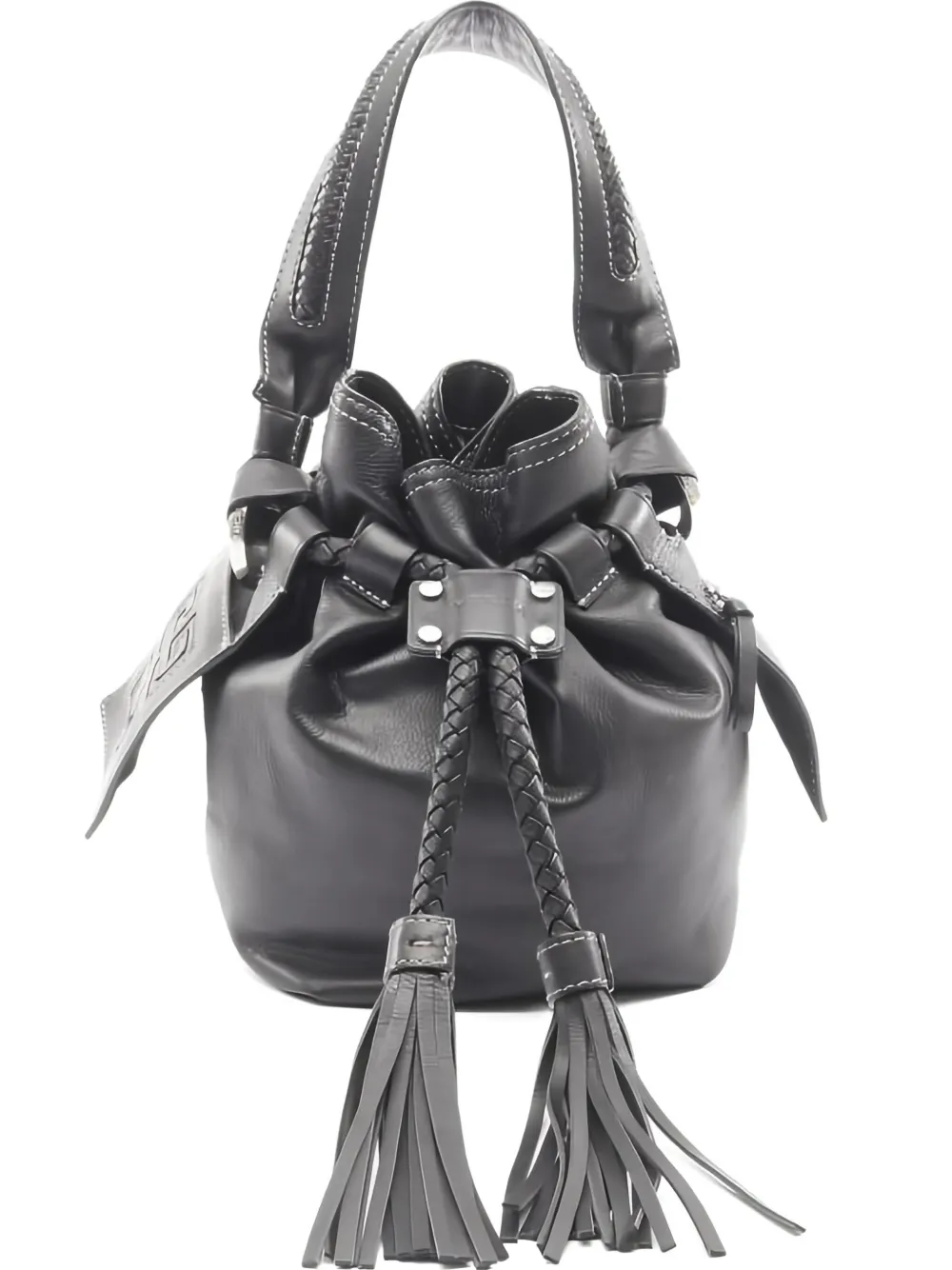 Givenchy Pre-Owned 2000s 4G drawstring tassel bucket bag | Black | Image 1