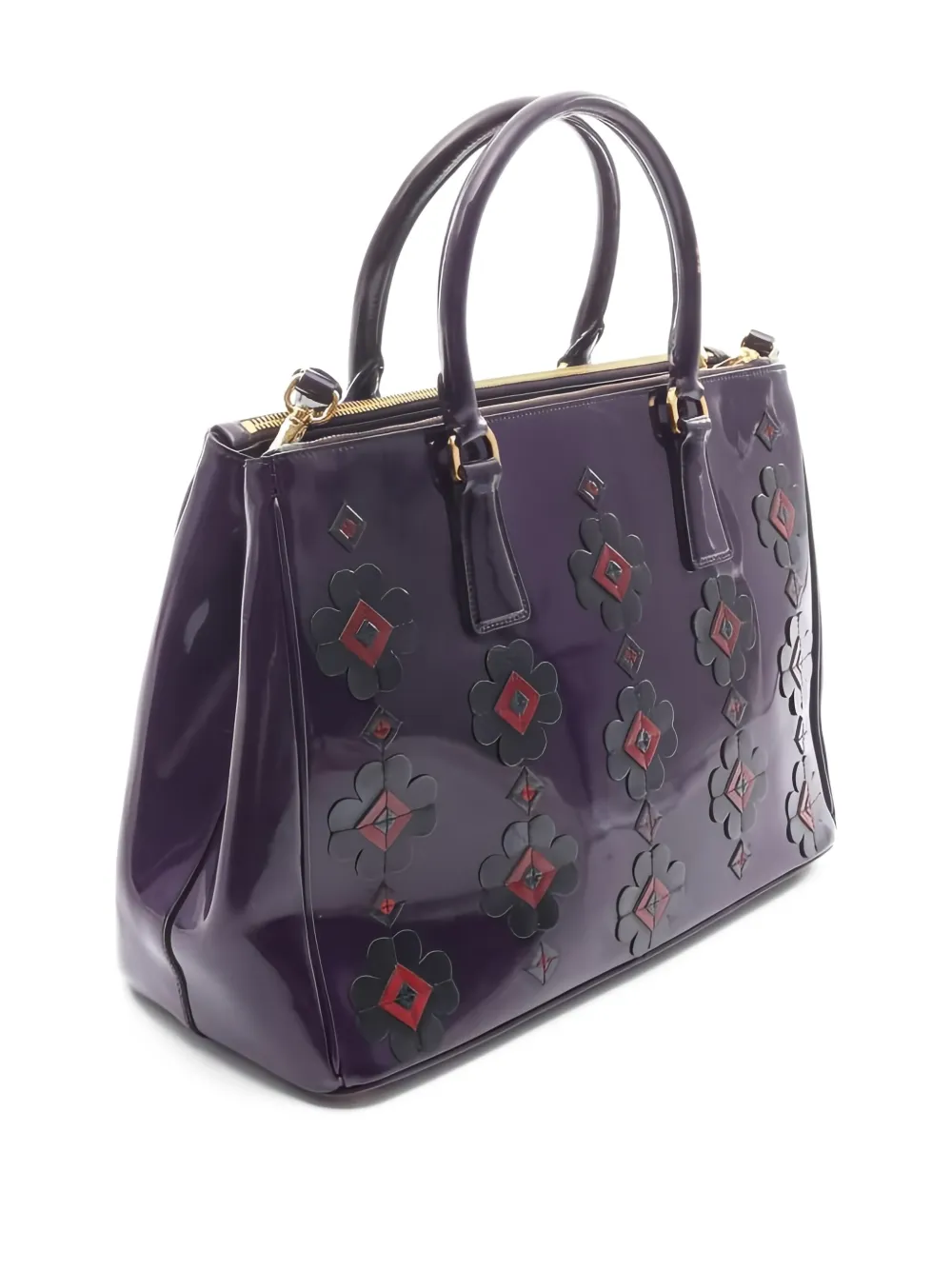 Prada Pre-Owned 2000s ガレリア フローラル ハンドバッグ | プレオウンド | Image 2