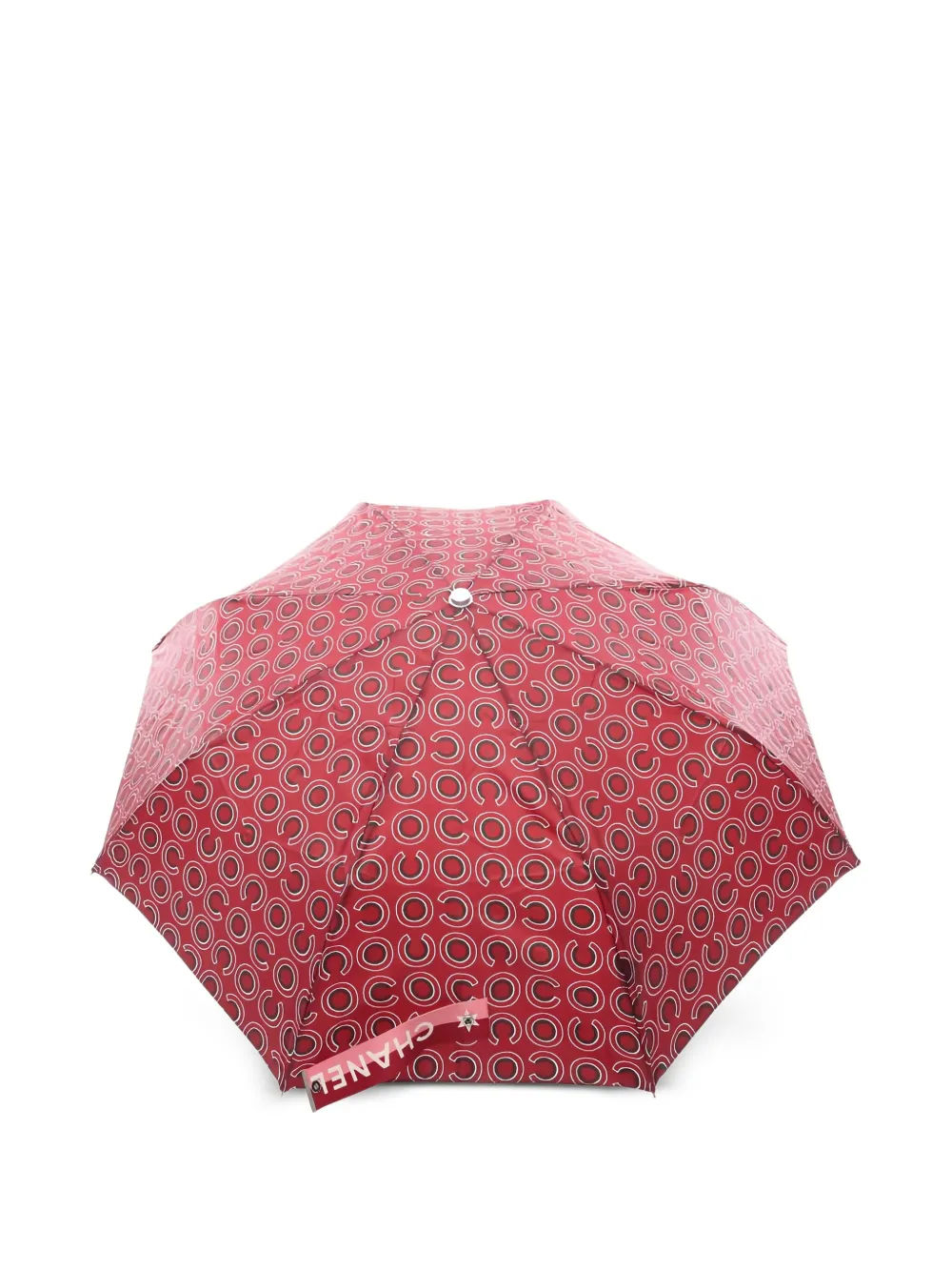 CHANEL Pre-Owned 1986-1988 Coco Mark-pattern umbrella | Red | Image 1