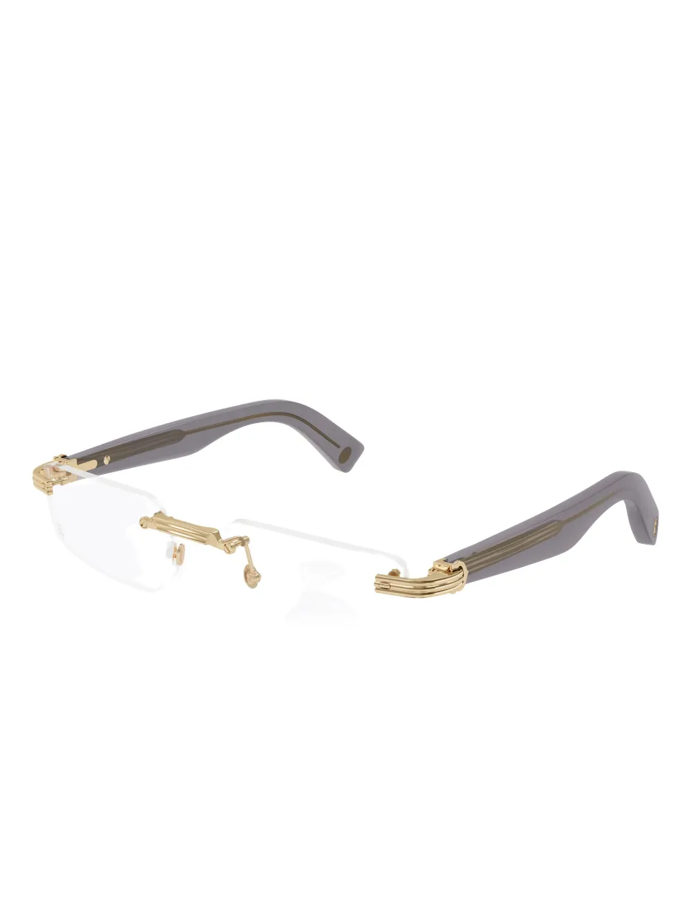 Cartier Eyewear リムレスメガネフレーム - ゴールドトーン