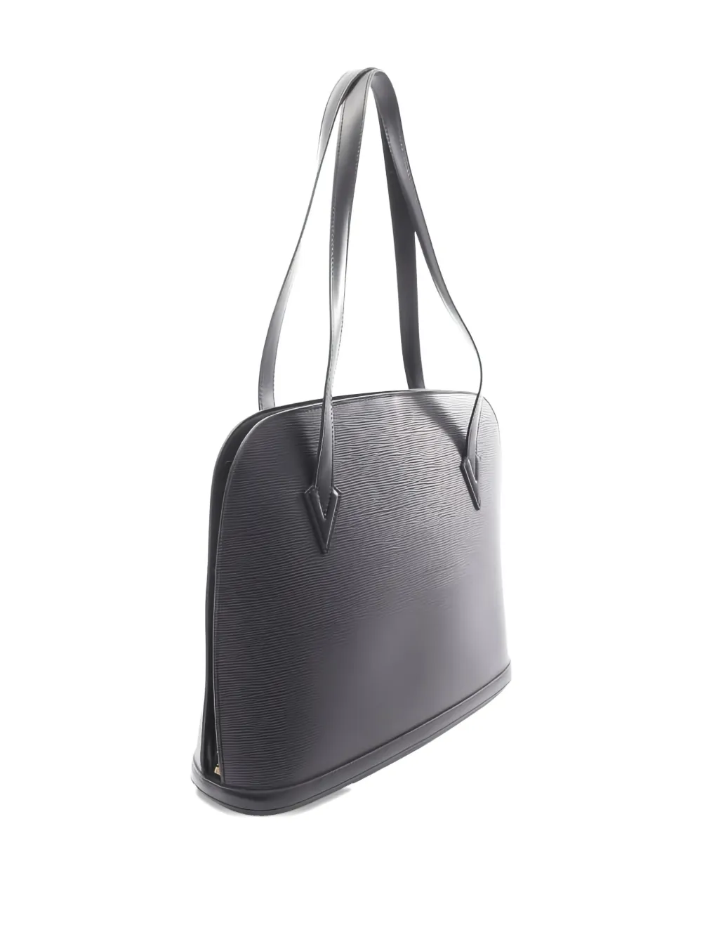 Pre-owned Louis Vuitton 1996 Lussac Epi-pattern Leather Shoulder Bag In Black