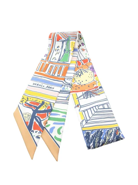 Hermès Pre-Owned 2020s Rayures d'Ete silk scarf