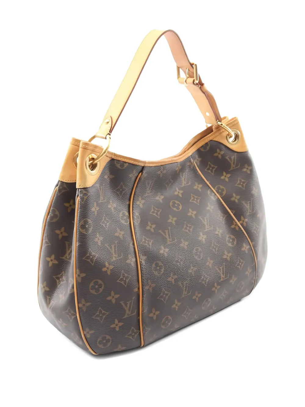 Pre-owned Louis Vuitton 2009 Galliera Pm Monogram Shoulder Bag In Brown