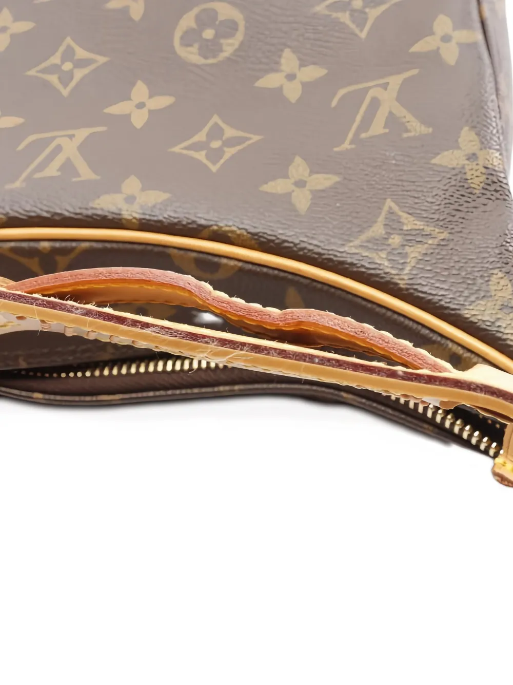 Pre-owned Louis Vuitton 2000 Monogram Boulogne Pm Shoulder Bag In Brown