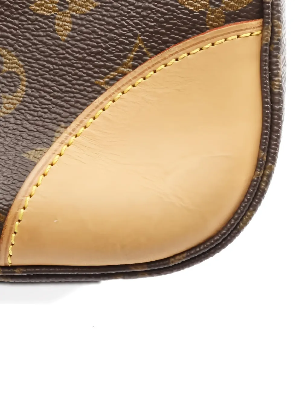 Pre-owned Louis Vuitton 2000 Monogram Boulogne Pm Shoulder Bag In Brown