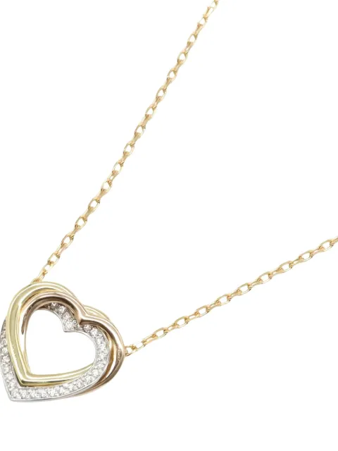 Cartier 2010s 18K gold Trinity Heart diamond necklace