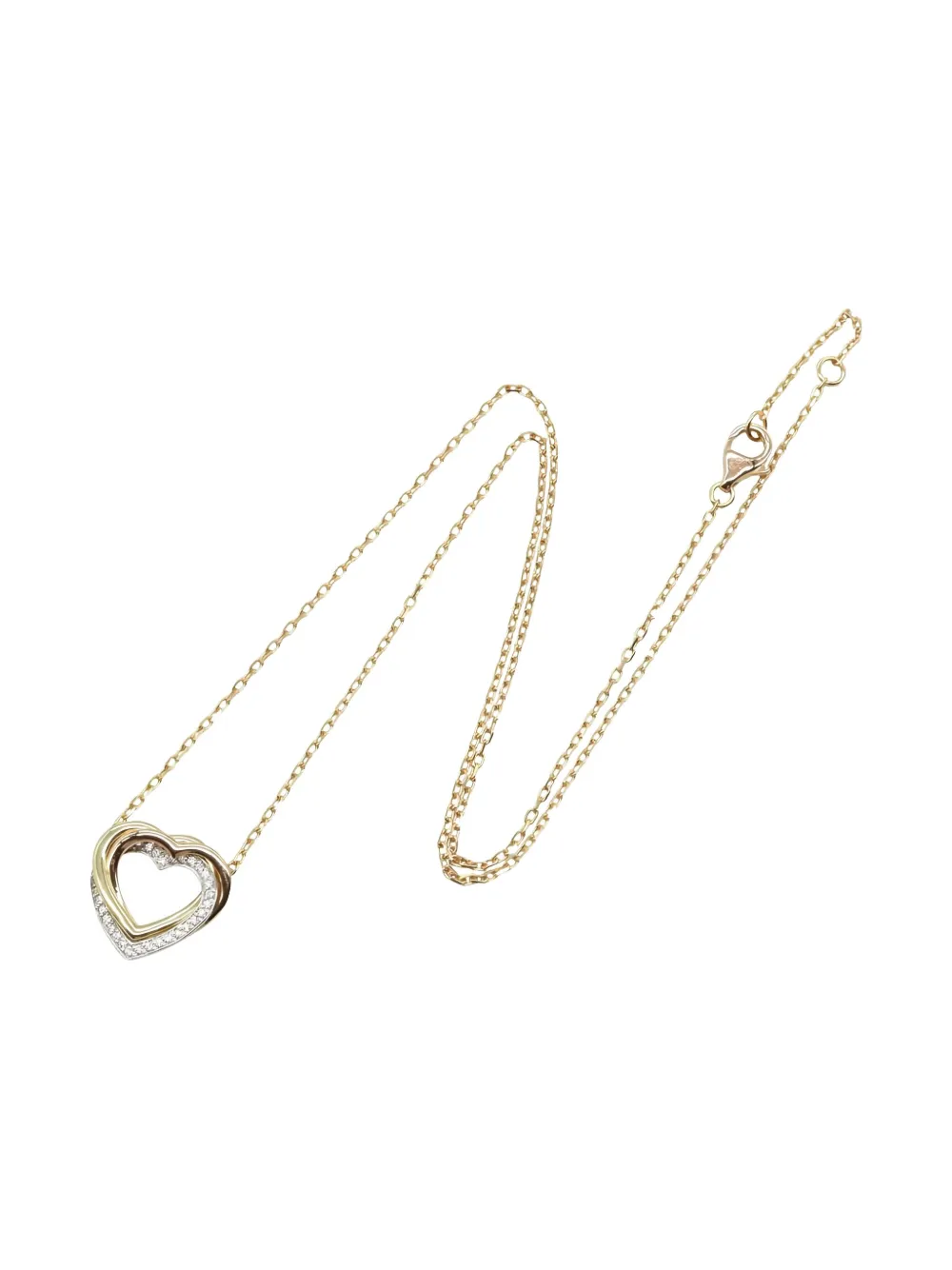 Cartier 2010s 18K gold Trinity Heart diamond necklace - Oro