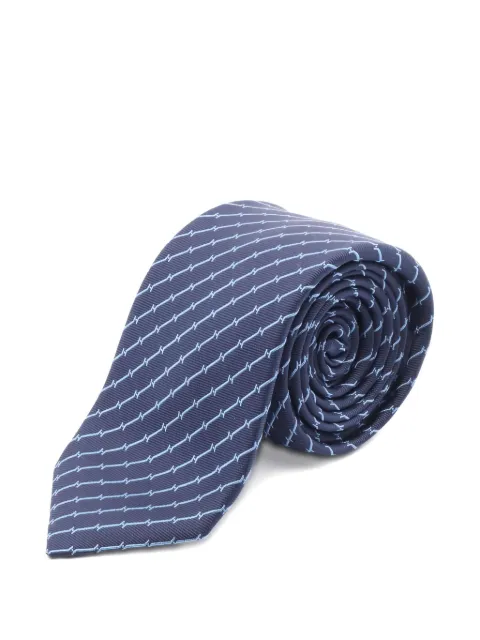 Hermès Pre-Owned 2010s all-over pattern silk tie