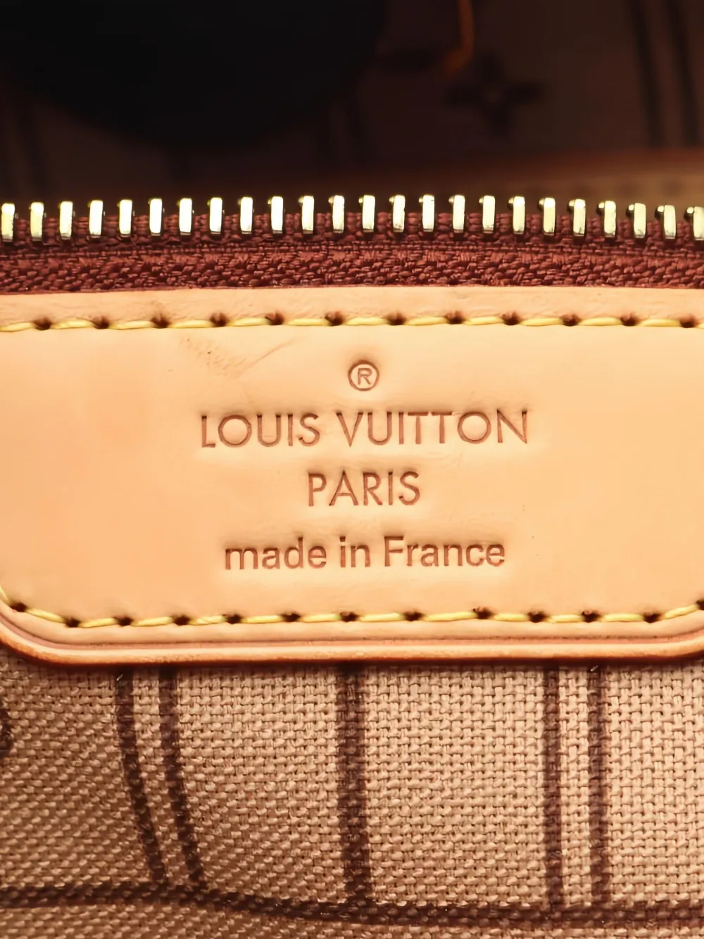 Pre-owned Louis Vuitton 2009 Neverful Monogram L Mm Shoulder Bag In Brown