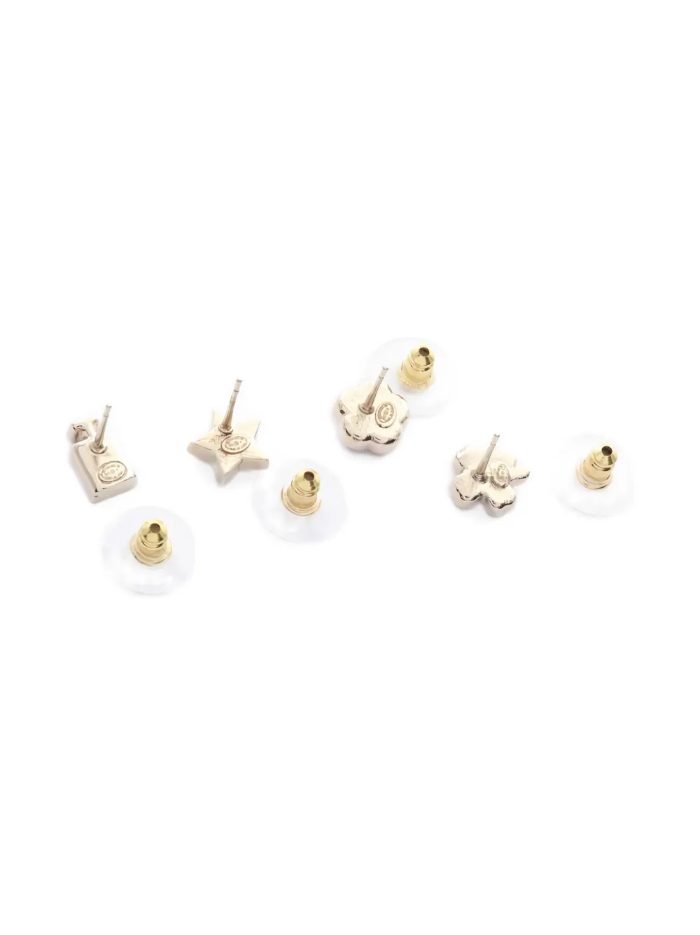 CHANEL Pre-Owned Coco Mark earrings - ゴールドトーン CHANEL Pre-Owned Coco Mark earrings - ゴールドトーン