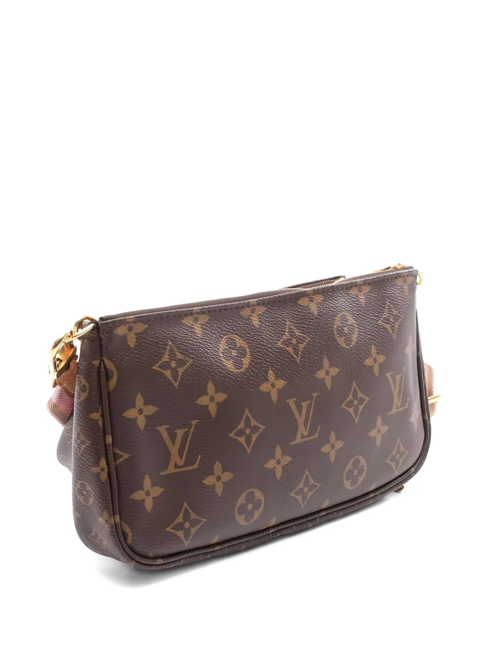 Pre-owned Louis Vuitton 2021s Multi Pochette Accessoires Monogram Cross Body Bag In Brown