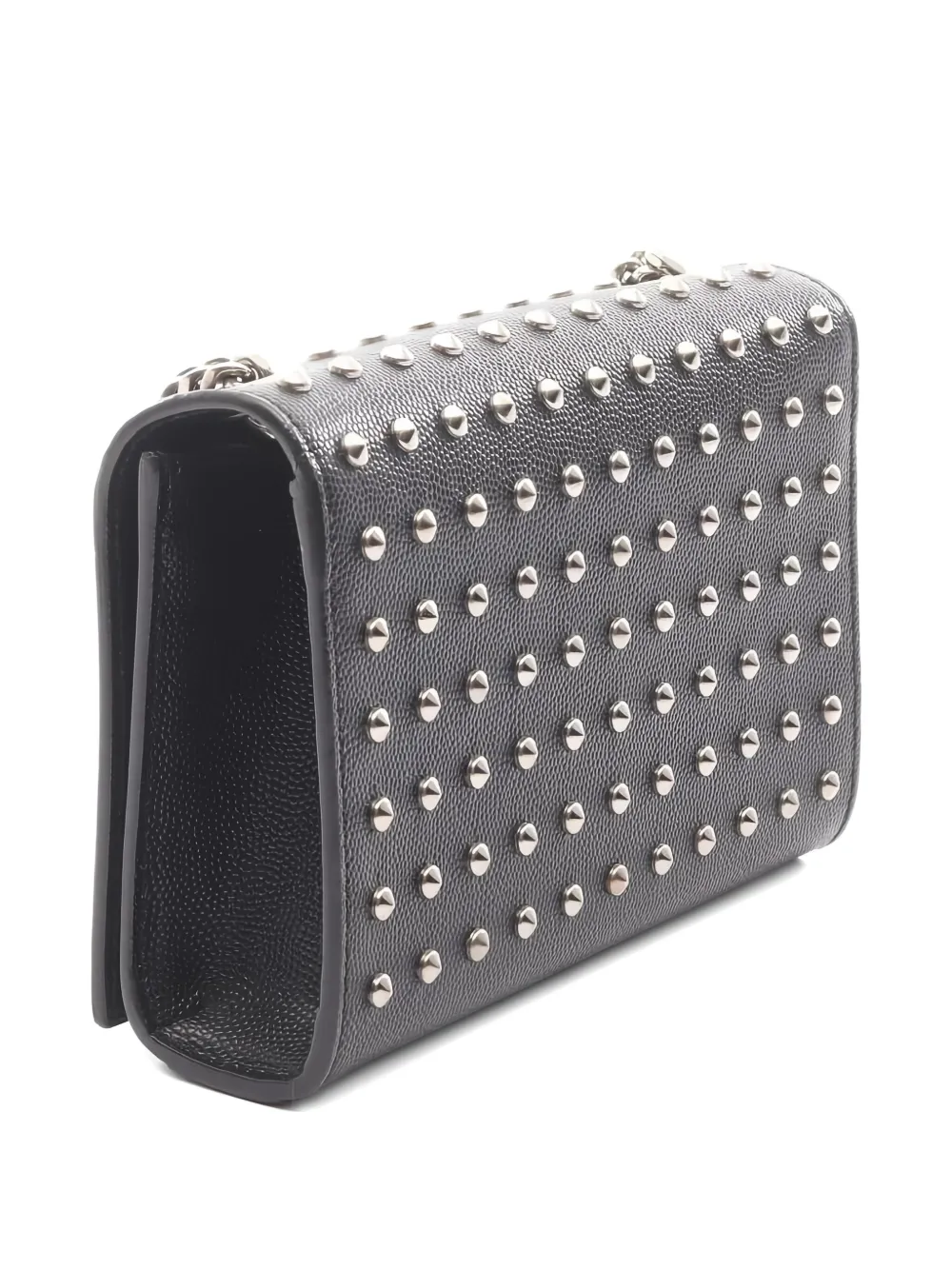 Pre-owned Saint Laurent 2010s Kate Stud-embellishment Leather Shoulder Bag In Black